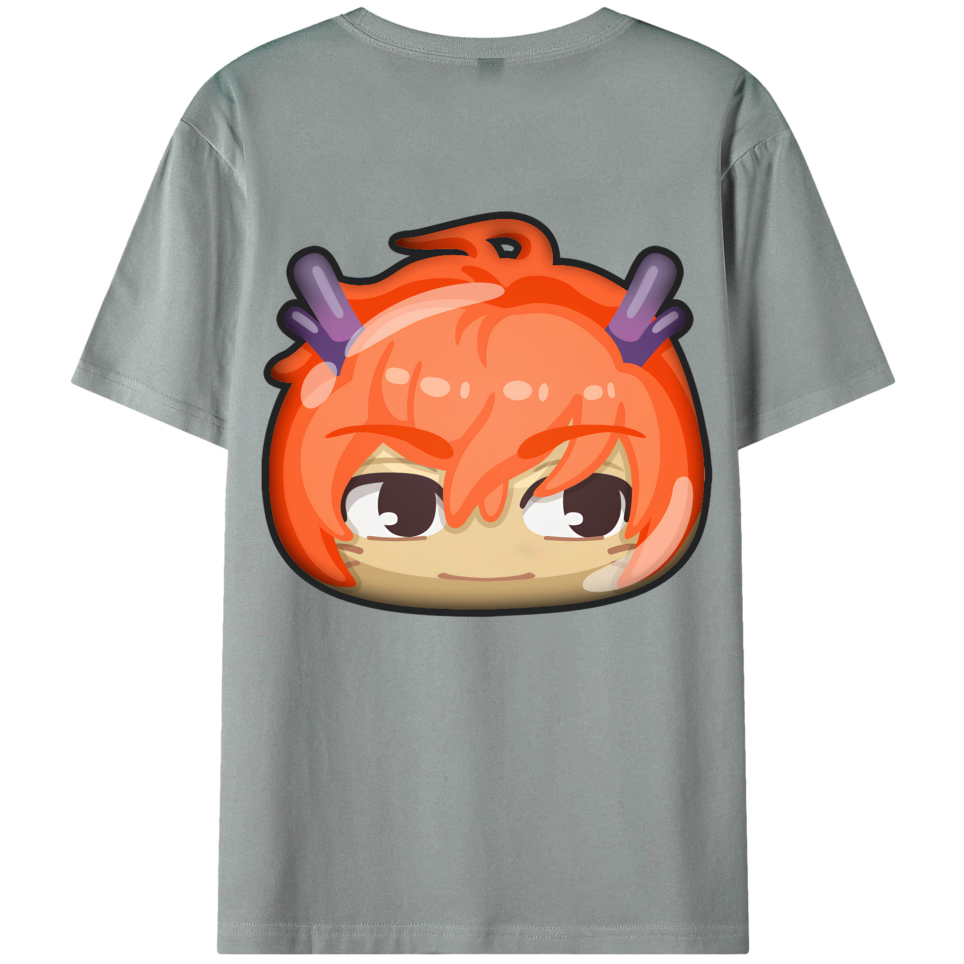 （画像用） 妖怪ウォッチ Yo-kai Watch 綿100％ メンズ半袖Tシャツ（バックプリント） 通気性
